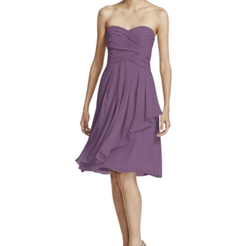 Short Crinkle Chiffon Dress